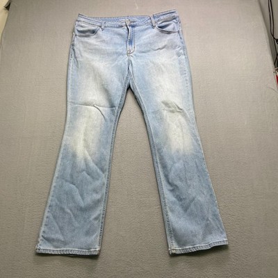 Old Navy Womens Light Blue Denim Stretch Mid Rise Wow Bootcut Jeans Size 16