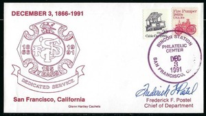 Fire / Glenn Hartley Cachet / San Francisco, CA - 125 Years of Dedicated Service