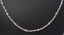 (MA2) Italy 925 Sterling Silver 3.4 Grams Dainty Singapore Chain/Necklace 16"