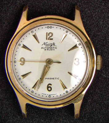 Kienzle Germany Ivory Dial Herren Automatik 57/19 Vintage Uhr -- läuft