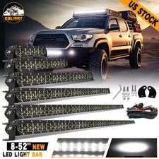 6D Dual Row Led Work Light Bar Combo Beam For Driving 4x4WD Offroad SUV ATV Boat