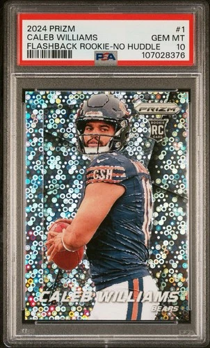 2024 Panini Prizm - Prizm Flashback Rookie Caleb Williams #1 No Huddle Prizm