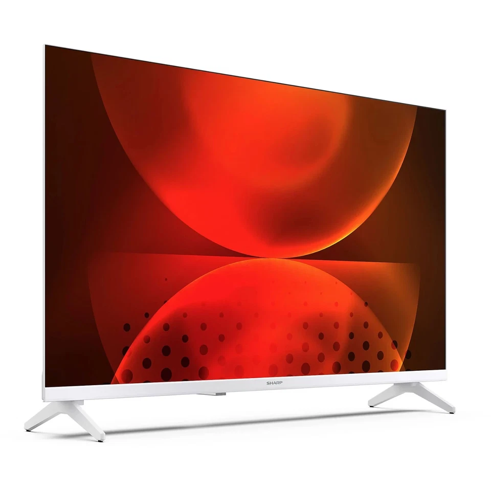 Televisore SMART TV Sharp 32" LED HD DVB-T2 Android 32FH2EA FRAMELESS Bianco - Immagine 2 di 4