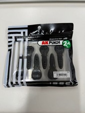 ISSEI AK PUNCH Soft Lure 2.4" Black, 5 pcs, Fishing Bait, Soft Plastic