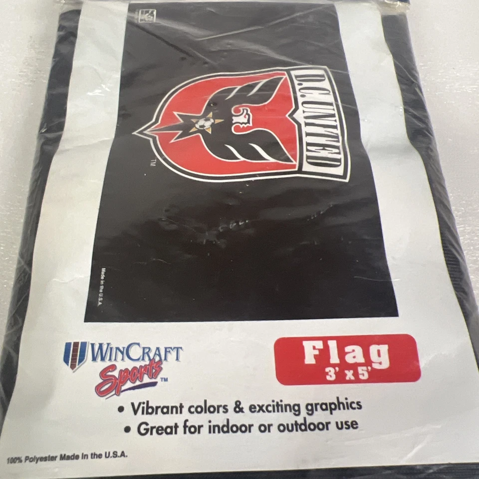 WinCraft D.C. United 3' x 5' Equipo Bandera de una cara ✅LOGO ANTIGUO✅ Foto 3 de 4