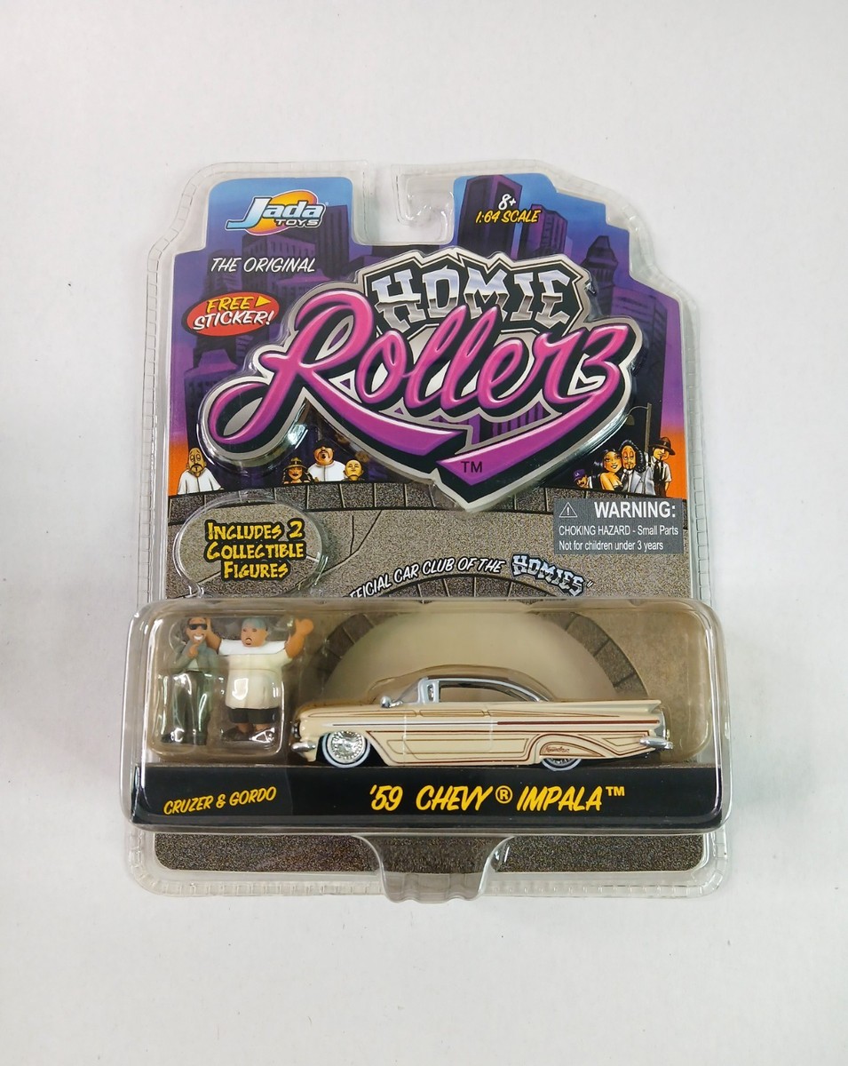Jada Toys Gordo & Cruzer with Impala Chevy '59 Rollerz Homie 1:64 Toys Jada Impala Chevy ‘59 Rollers Homie ミニカー