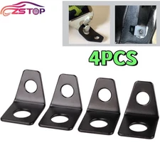 4PCS 4 Point Seat Belt Mounting 90 Degree Angle Brackets Kit Seat Belt L-Bracket