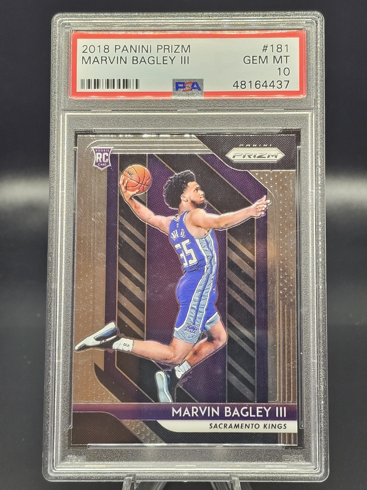 2018 Panini Prizm Marvin Bagley III Rookie RC #181 PSA 10 GEM MT Wizards