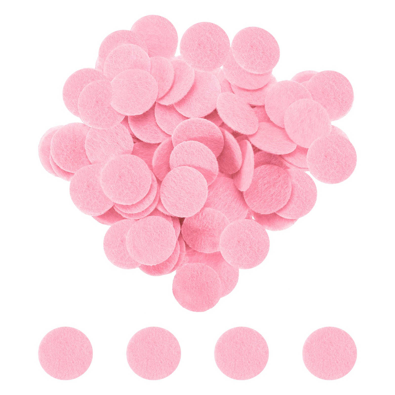 Fieltro redondo 20mm (3/4") 500pcs, rosa, manualidades