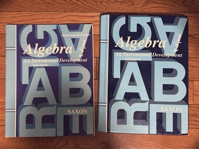 Saxon Algebra 1/2 Book And Homeschool Packet Answer Key 3rd Edition EUC