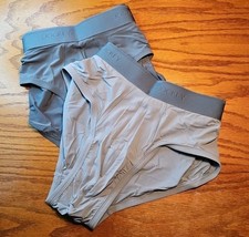 Mens Rare Vintage Jockey Nylon Brief W/3D Pouch D.Gray/L.Gray Medium Set Of 2