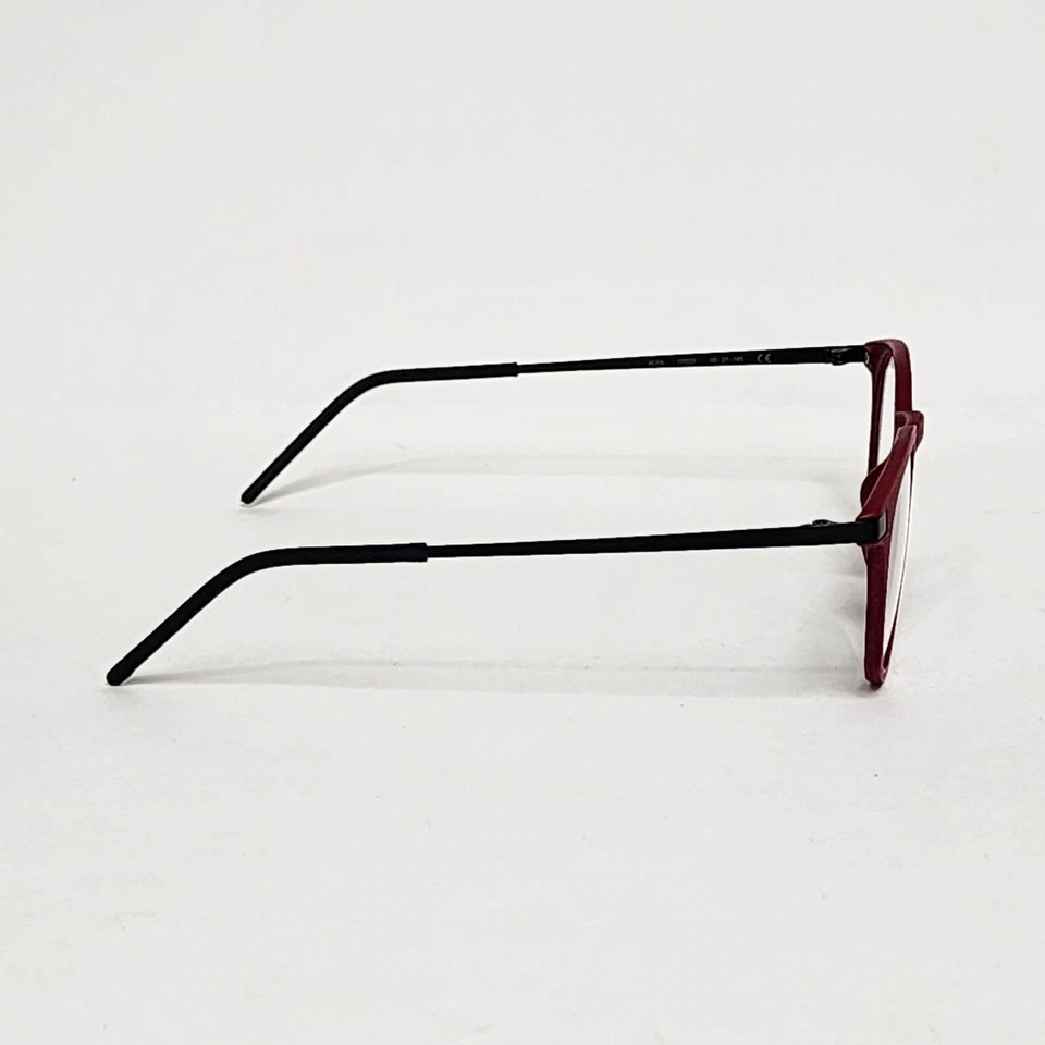 Gafas redondas de titanio MODO Alfa unisex ultraligeras 3D LAB en rojo intenso | 48 mm Foto 4 de 4