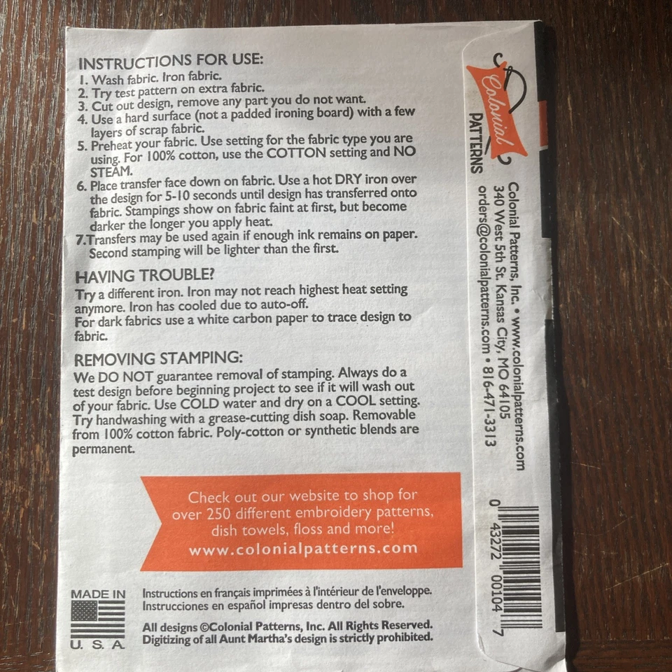 Tía Marthas 3940 TRACTORES Bordado Transferencia Patrón Country Farm John Deere Foto 3 de 4