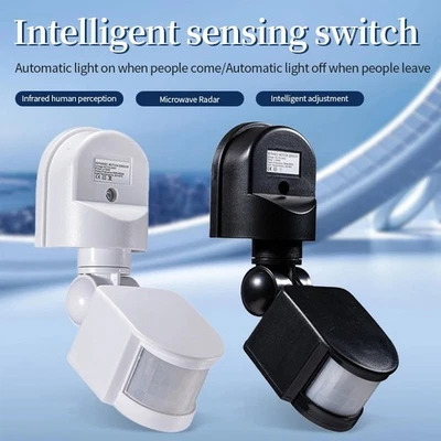 Outdoor 180° Degree Security PIR Motion Movement Sensor Detector Switch 240V UK