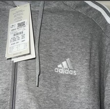 Adidas Originals Oversized Grey Zip-up Hoodie:Size Uk Small Woman:New With Tags