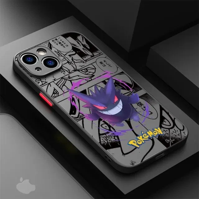 Funda de teléfono Anime Gengar Charizard para iPhone 15 14 13 12 11 Plus Mini Pro Max XS Foto 4 de 4