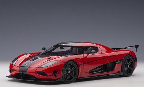 Autoart 79022 - 1/18 Koenigsegg Agera RS, Chilli Red / Carbon with Black Accents