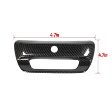 For 20-25 Dodge Ram 1500 Carbon Rear Door Tailgate Handle Cover Trim Decor Bezel