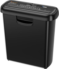 Bonsaii Aktenvernichter Aufsatz, 6 Blatt Streifenschnitt Schredder, Sicherheitss