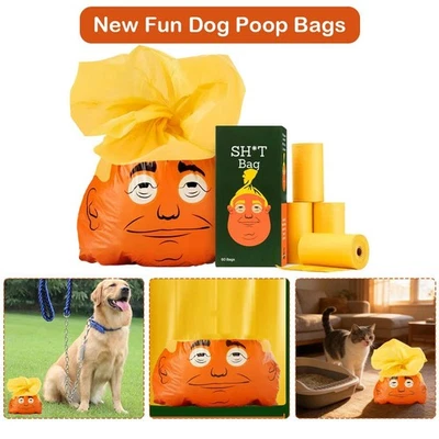 2026 New Funny Dog Poop Bags SH*T Bag 60 Count The Most Presidential Poop Bag JQ