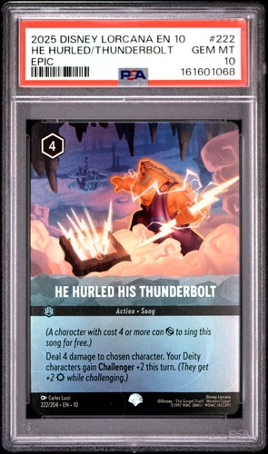 He Hurled His Thunderbolt graded PSA 10 for sale on eBay