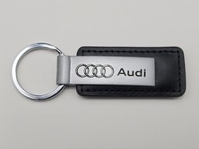 Audi - Leather Metal Audi Exchange Car Key Ring Fob Advertisement