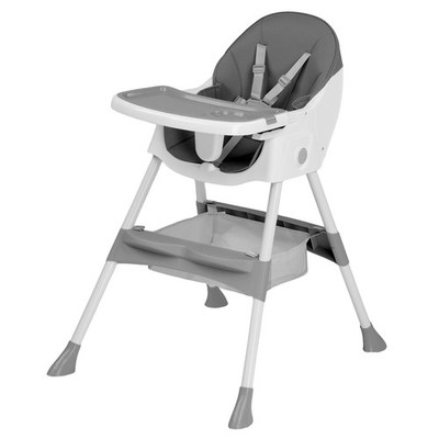 Foldable Baby High Chair, 2-in-1 Portable 5-Point Safety Harness Storage Bag