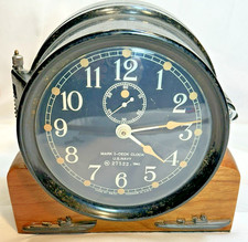 Mark 1 Deck Clock US Navy 1941 Seth Thomas cassa in bachelite con supporto funzionante
