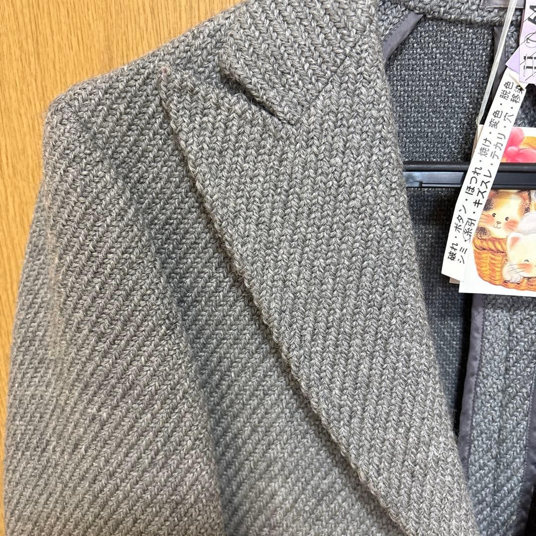 RING JACKET Gray Tailored 2-Button Blazer Jacket … - image 4