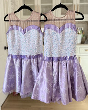 Winter Dance Costume Lavender Sequin A Wish Come True CXL Snowflake child XL