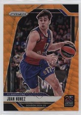 2024 Panini Prizm Turkish Airlines EuroLeague Orange Wave 41/60 Juan Nunez 14mf