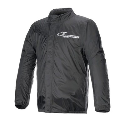 Alpinestars Hurricane V2 wasserdichte Motorrad Regen Überjacke - Schwarz