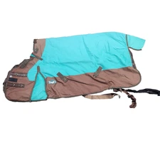 TOUGH1 - 69" Horse Blanket, Brown & Teal