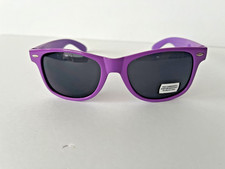 Lavender Frame Black Lens Wayfare Style Retro VTG Flex Fit Sunglasses UV400