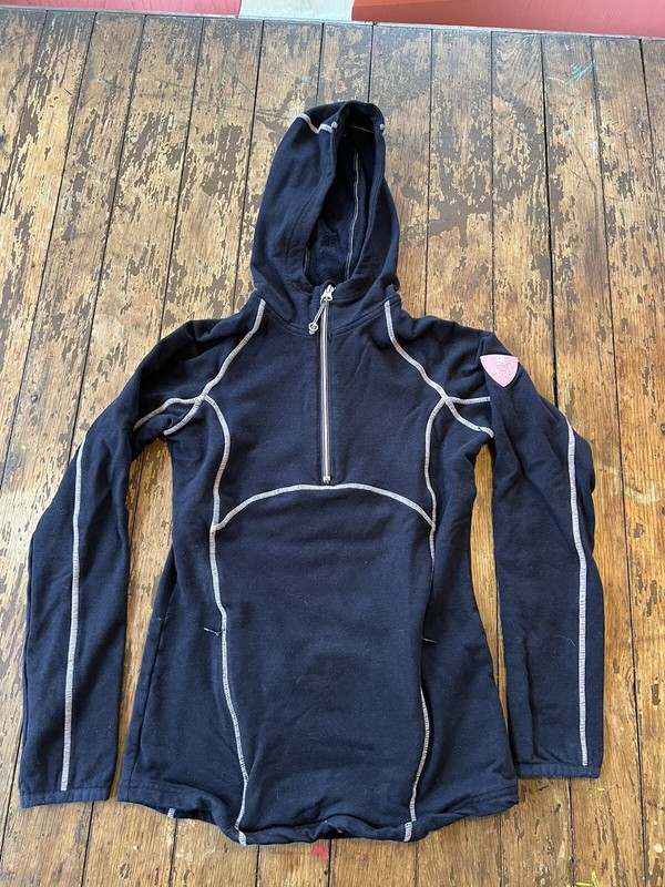 GOODE RIDER Girls Equestrian 1/4 Zip Hoodie Size 12