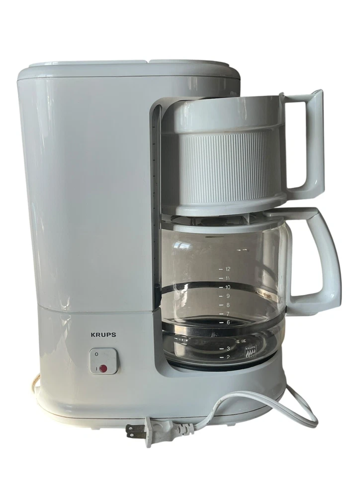 Krups Classic Brewmaster Plus 140 White 10 Cup Coffee Maker - Image 3 of 4