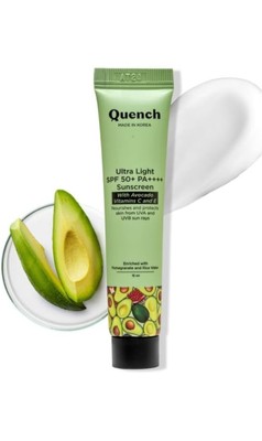 Quench Vitamin E SPF 50+ PA+  Sunscreen for Glowing Skin UVA UVB Protection 15ml