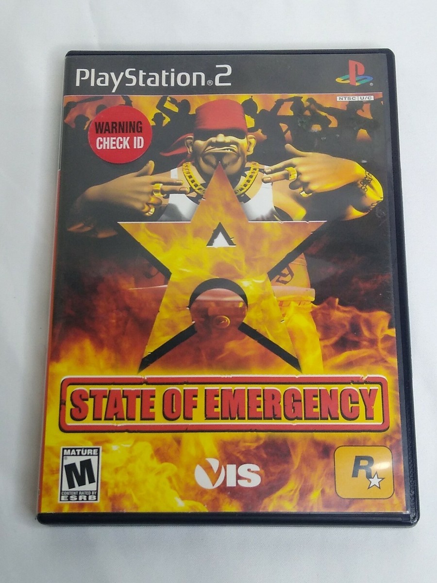 PlayStation 2 PS2 - State of Emergency by Rockstar -Game, Case