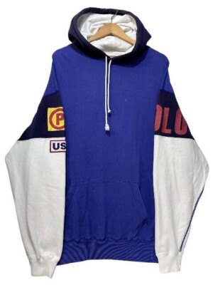 Vintage 90's Polo Ralph Lauren Hoodie Pullover P2 RL-67 American