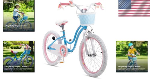 Kids 20-Inch Stargirl Bicycle - Pre-Assembled Balance Bike for Active Kids - Picture 2 of 11