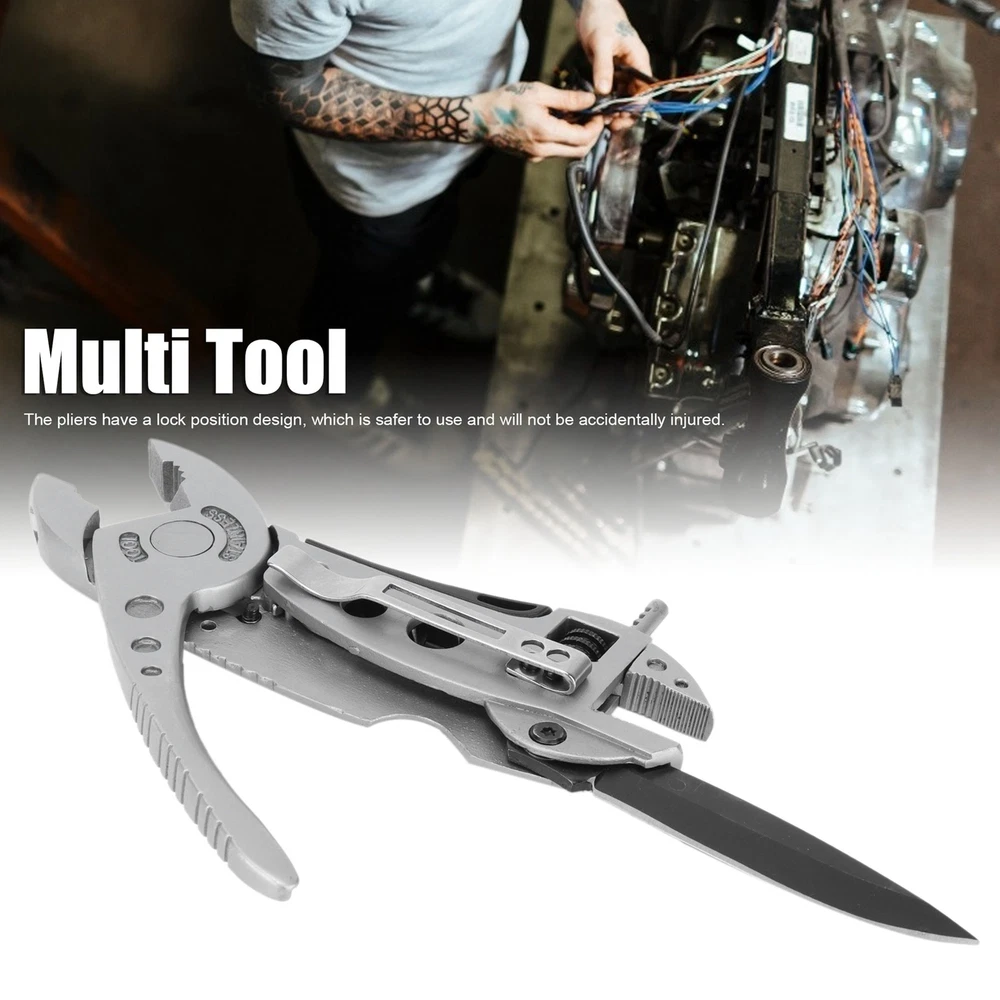 Multi Tool Adjustable Wrench Screwdriver Emergency Gear For Survival DEK
