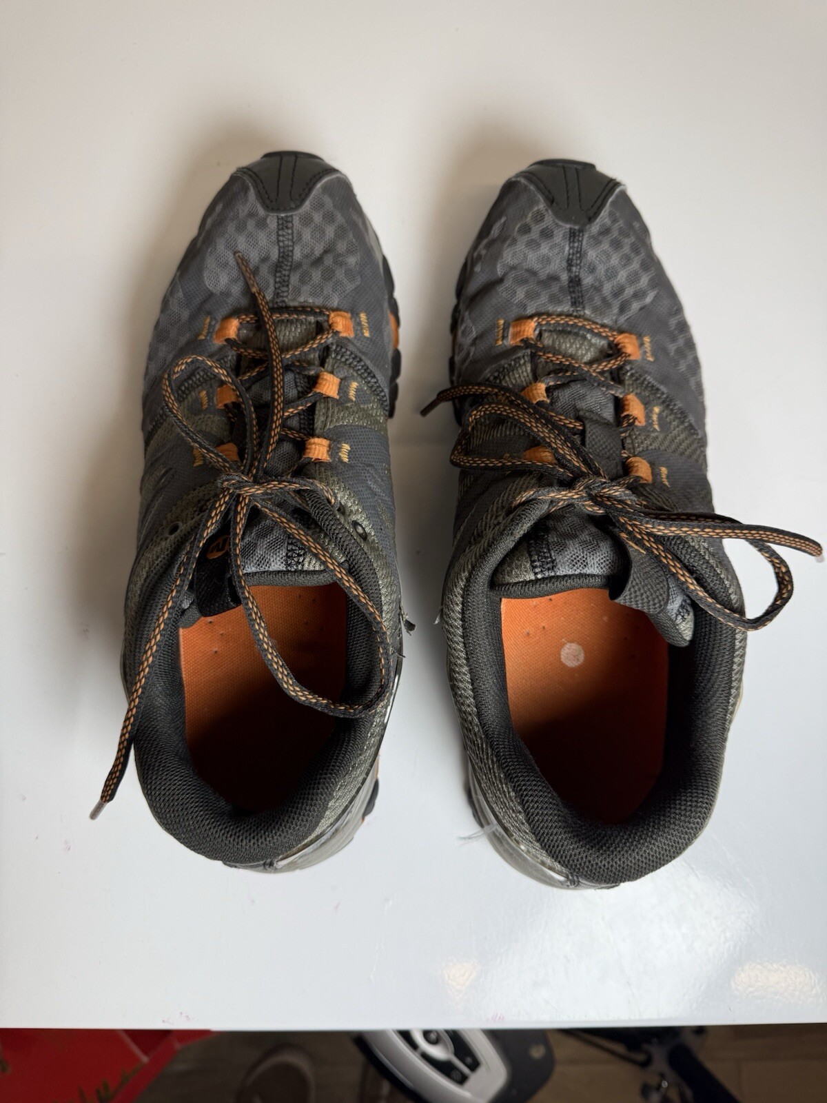 Scarpe da trekking Merrell All Out Blaze grigio arancione da uomo taglia 10 5