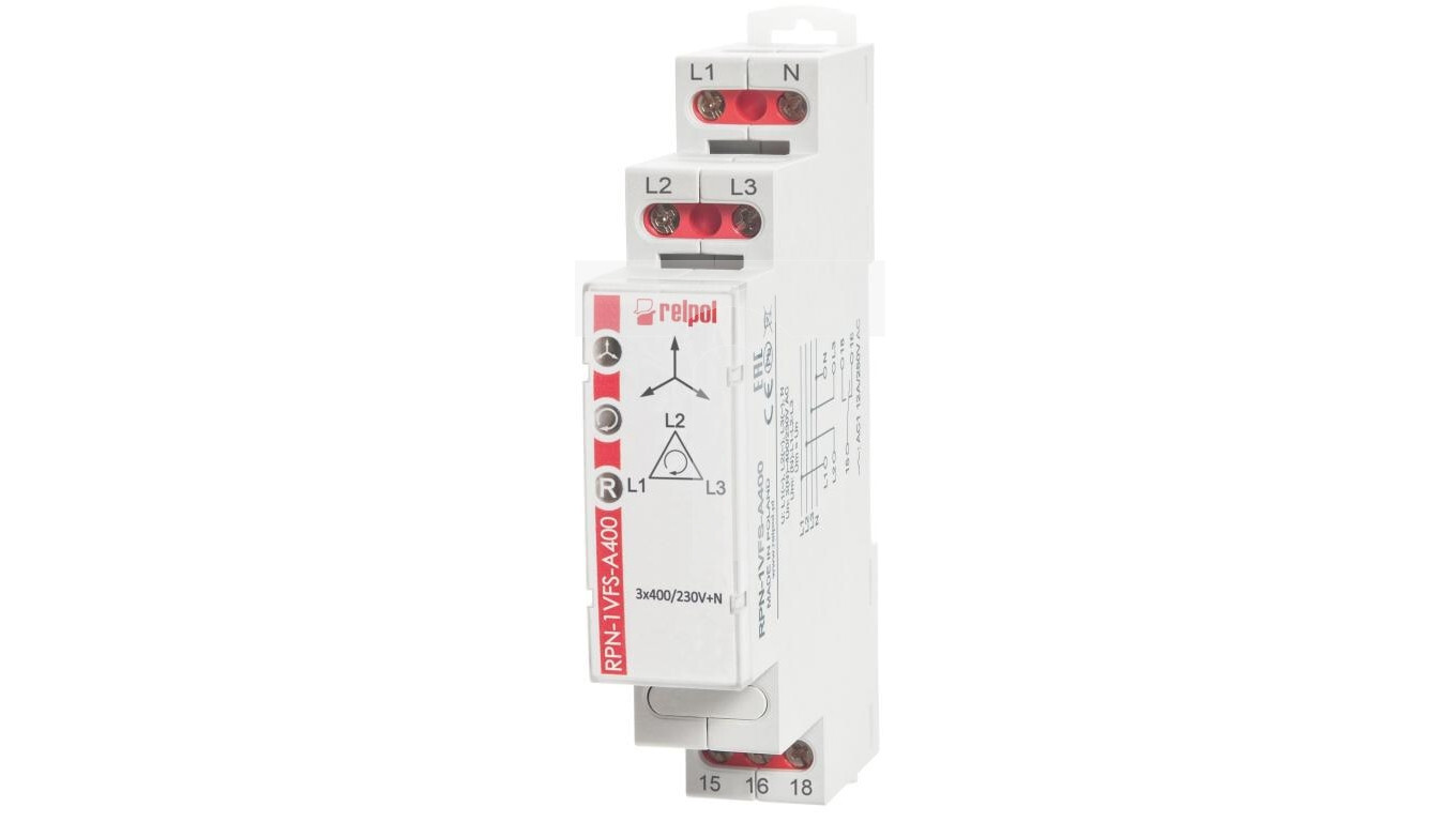 3-phase supervisory relay 3(N) 1P 3(N)400/230V AC 50/60 Hz RPN-1VFS-A400  /T2UK
