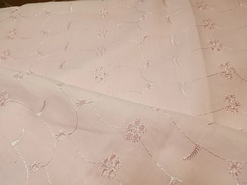 Light Pink Eyelet 42" Long 54" Wide