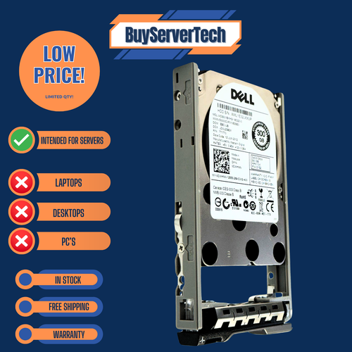 Dell CWHNN 300GB 10K 2.5" SAS 6Gb/s HDD 0CWHNN w/Tray | Server Use Only | 1 Yr W - Picture 3 of 4