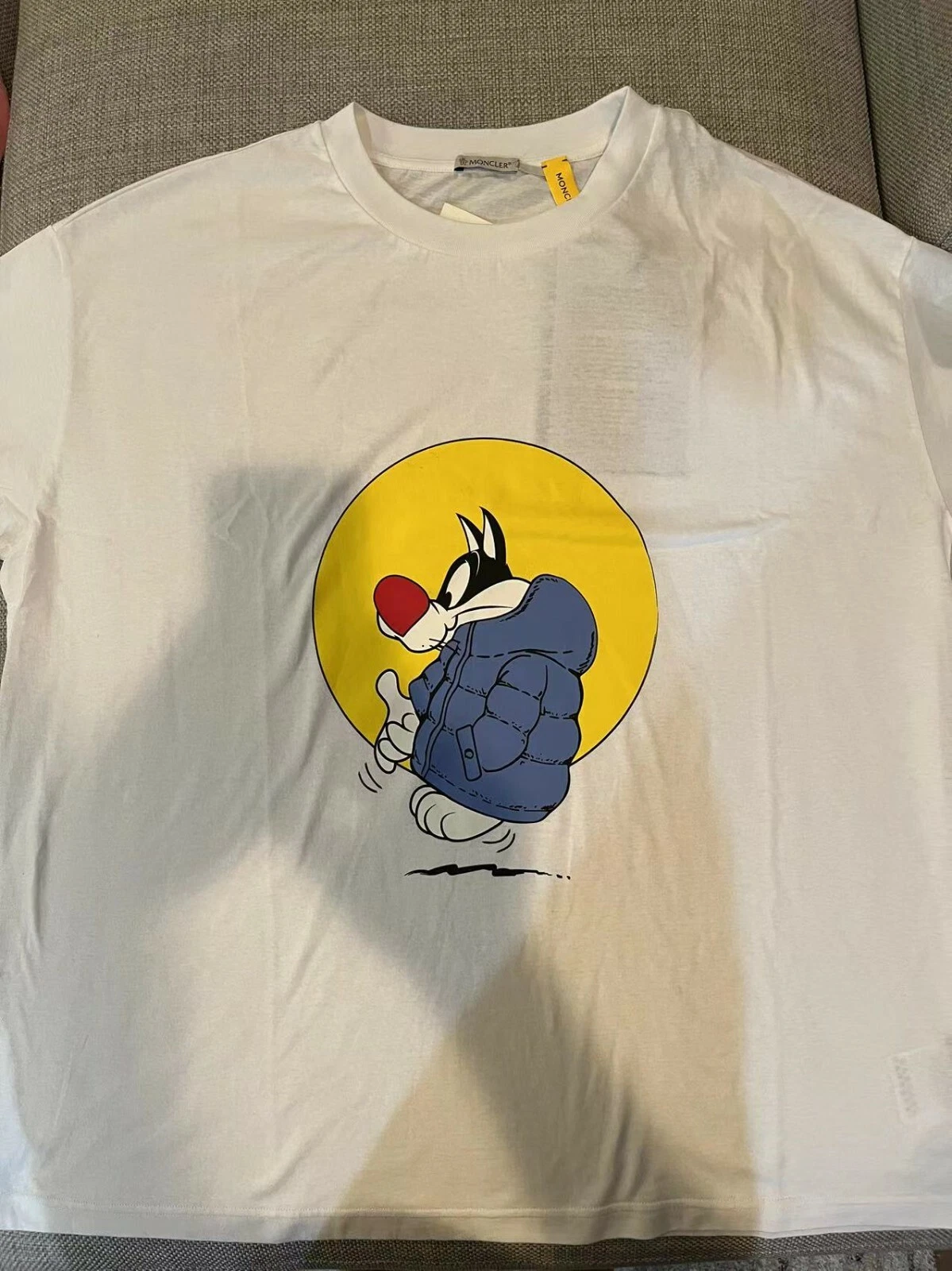 Moncler — MONCLER GENIUS 1 Moncler JW Anderson Looney Tunes Edition Sylvester T-Shirt XS