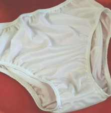 mens custom 6 inch side stretch nylon spandex handmade USA s m l or xl white