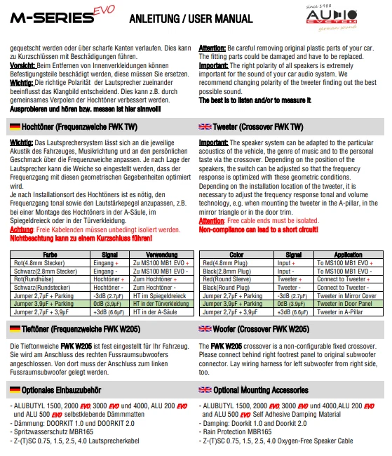 Auto Lautsprecher Mercedes AUDIO SYSTEM MFIT 300 Watt 3-Wege  GLC X253 C253 - Bild 4 von 4