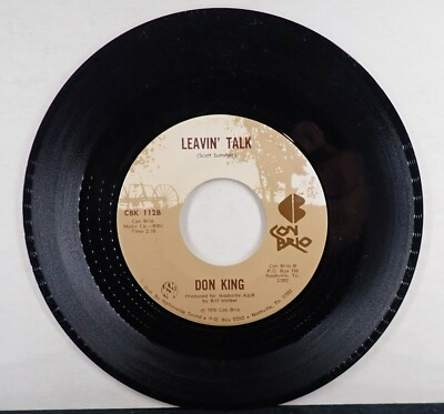 #ad Don King Leavin#x27; Talk amp; Cabin High Con Brio 45 RPM 1976 $2.87
