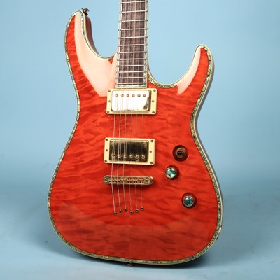 2005 Schecter Diamond Series C1 Elite Orange Quilt